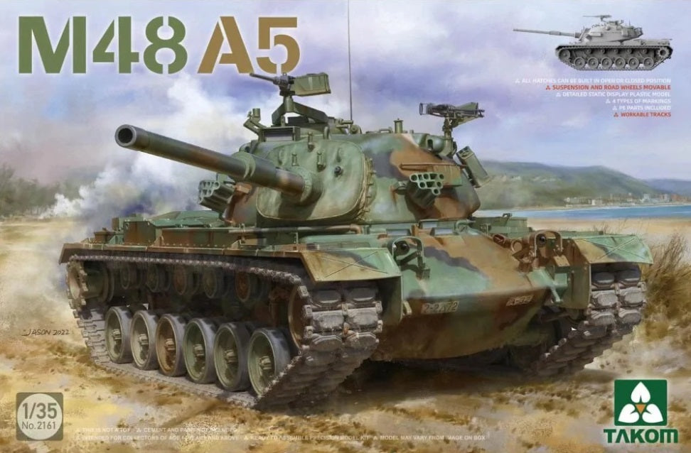 Takom 1/35 M48A5 Plastic Model Kit [2161]