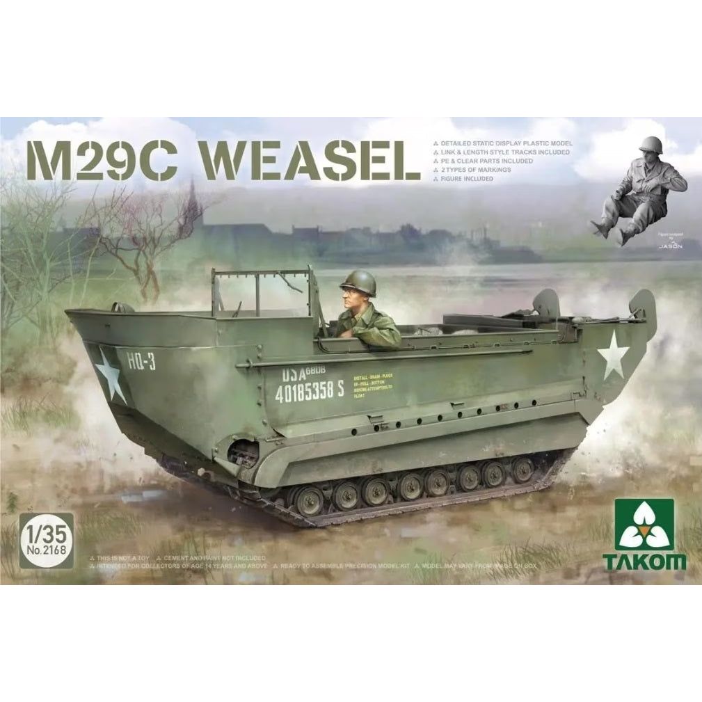 Takom 1/35 M29C WEASEL Plastic Model Kit