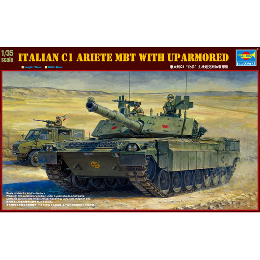 Trumpeter 1/35 Italian C1 Ariete MBT with uparmored