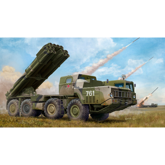 Trumpeter 1/35 Russian 9A52-2 Smerch-M multiple rocketÂ launcher of RSZO 9k58 Smerch MRLS