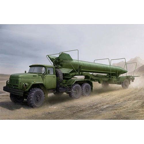 Trumpeter 1/35 Soviet Zil-131V tow 2T3M1 Trailer with 8K14 Missile Plastic Model Kit [01081]