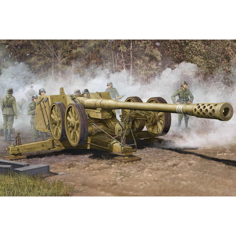 Trumpeter 1/35 German 128mm Pak44(RHIEN) Plastic Model Kit [02312]