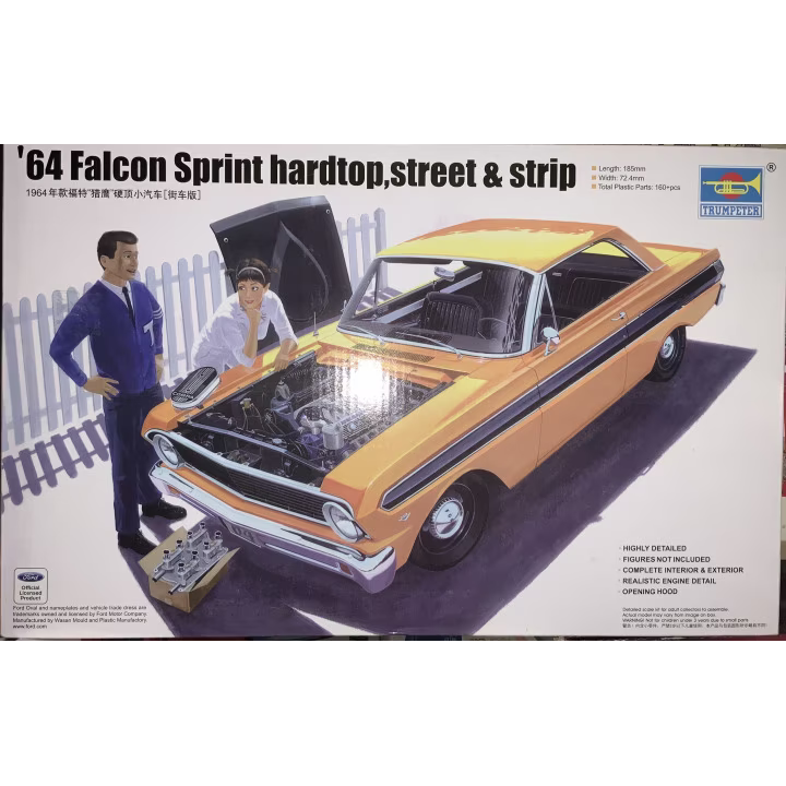 Trumpeter 02508 1/25 64 Sprint hardtop,[street & strip]