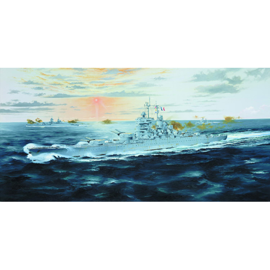 Trumpeter 1/700 French Battleship Jean Bart 1950