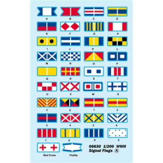 Trumpeter 1/200 1/200 WWII Signal Flags