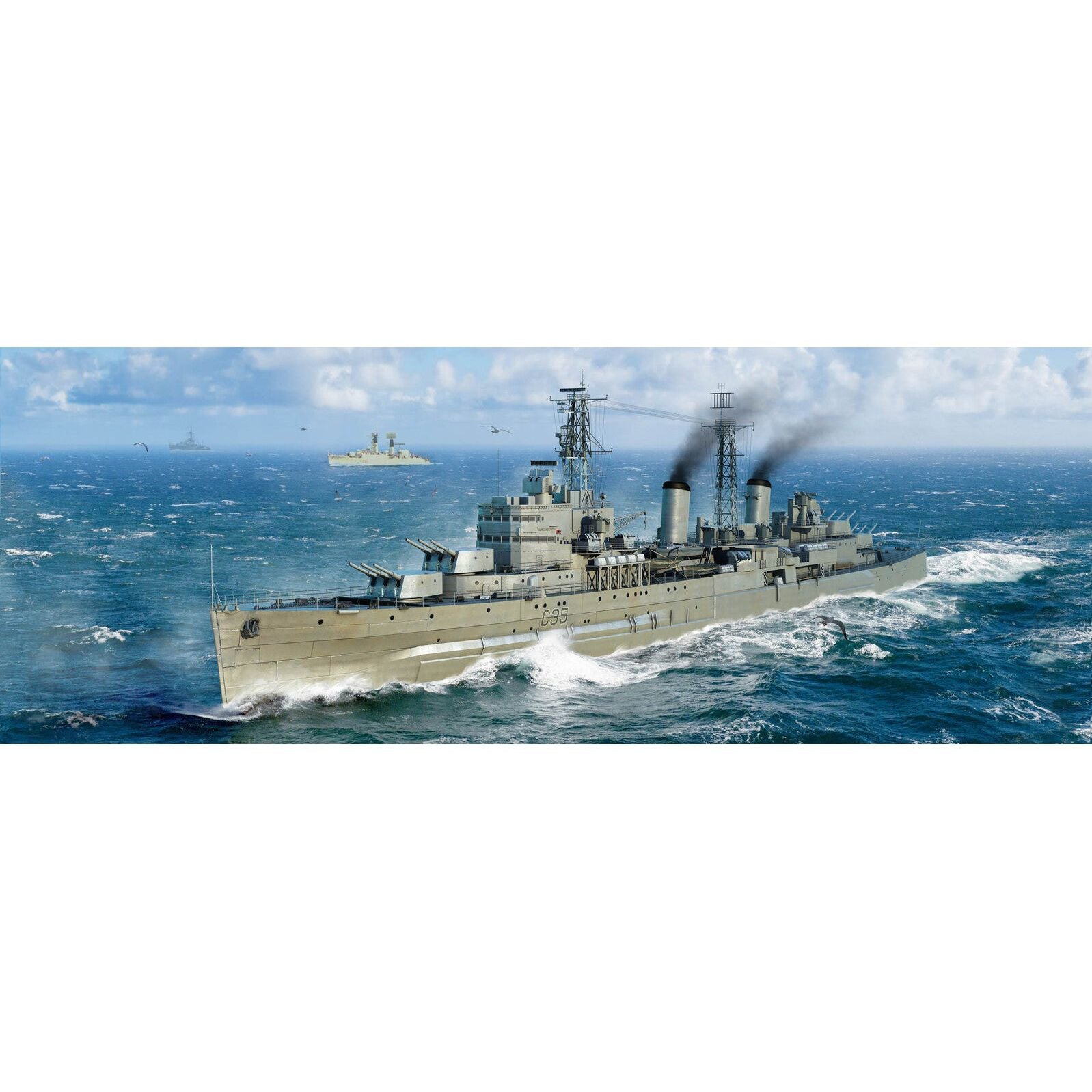 Trumpeter 1/700 HMS Belfast 1959 Plastic Model Kit [06702]