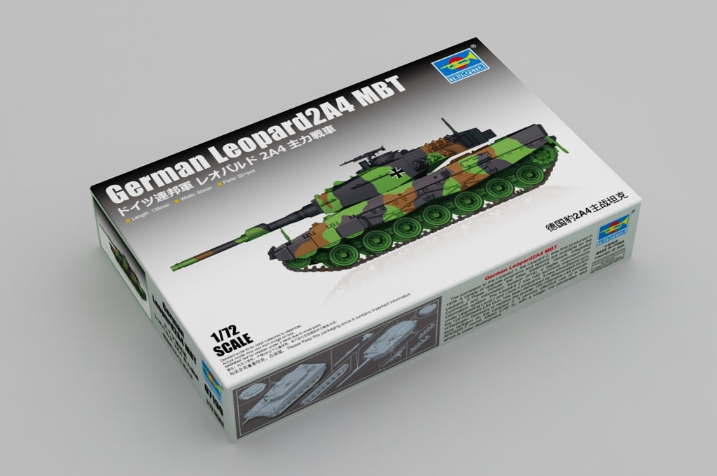 Trumpeter 1/72 German Leopard 2A4 MBT Plastic Model Kit [07190]