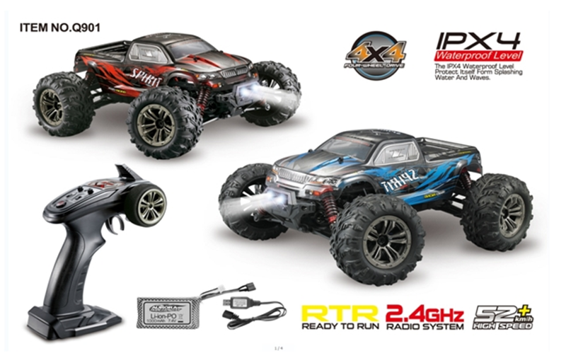 TORNADO RC 1/16 Brushless 4WD Ready to Run Monster Truck 52klm Top Speed