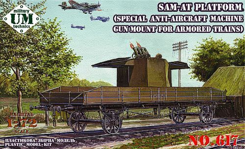 UM-MT 1/72 SAM-AT PLATFORM (special anti-aircraft machine gun mount for armored trains)