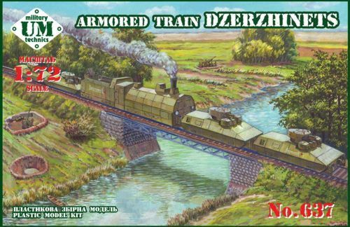 UM-MT 1/72 ARMORED TRAIN "DZERZHINETS" Plastic Model Kit