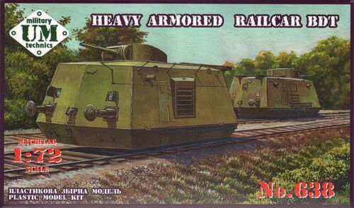 UM-MT 1/72 BDT - Heavy Armored Railcar Plastic Model Kit