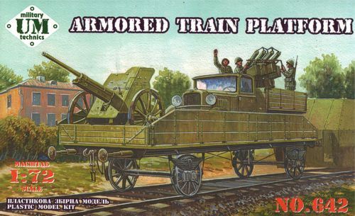 UM-MT 1/72 ARMORED TRAIN PLATFORM Plastic Model Kit