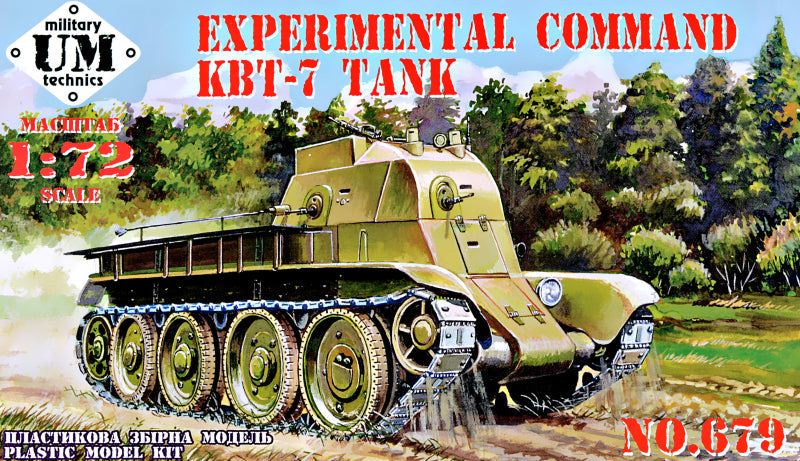 UM-MT 1/72 Experimental Command KBT-7 tank Plastic Model Kit