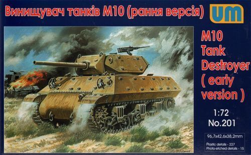 Unimodels 1/72 M10 Tank destroyer (early version) Plastic Model Kit