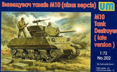 Unimodels 1/72 M10 Tank Destroyer (late version) Plastic Model Kit