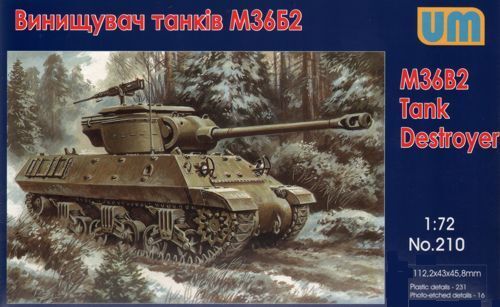 Unimodels 1/72 M36B2 Tank destroyer Plastic Model Kit