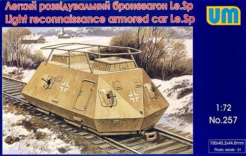 Unimodels 1/72 Light reconnaissance armored car Le.Sp Plastic Model Kit