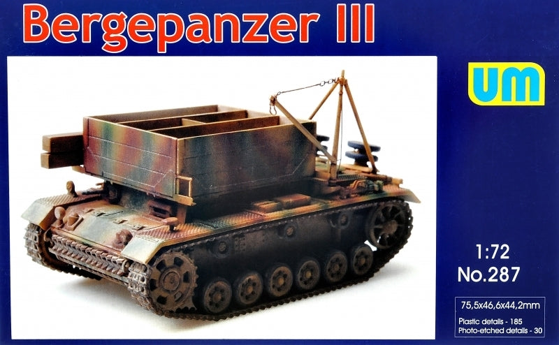 Unimodels 1/72 Bergepanzer III Plastic Model Kit