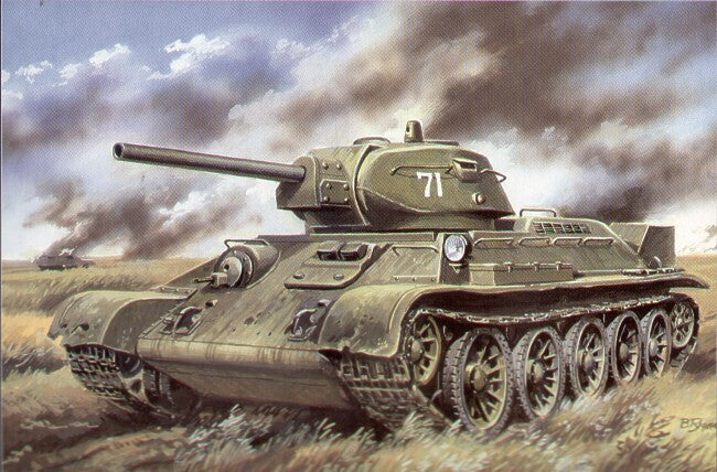 Unimodels 1/72 WWII MEDIUM TANK T-34/76 (model 1941 ) Plastic Model Kit