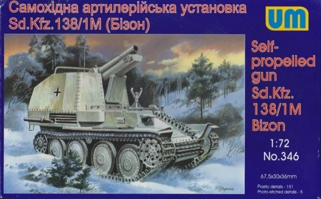 Unimodels 1/72 Sd.Kfz 138/1M Ausf H BISON Plastic Model Kit