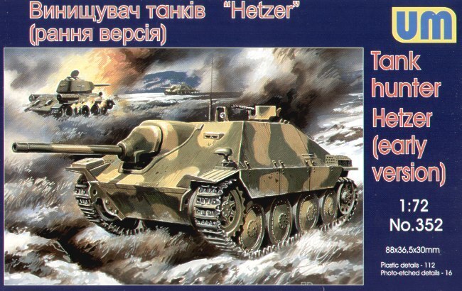 Unimodels 1/72 HETZER (early version ) Plastic Model Kit