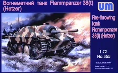 Unimodels 1/72 Flammpanzer 38 (Hetzer) Plastic Model Kit