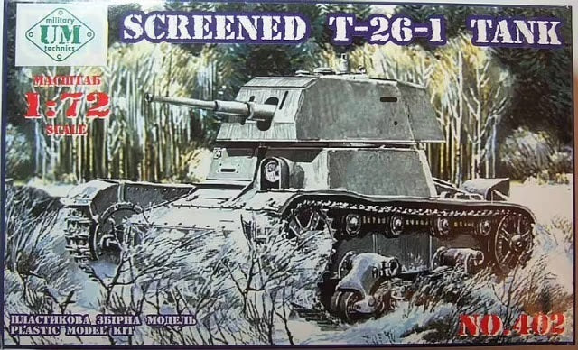 Unimodels 1/72 T-26-1E w/conical turret Plastic Model Kit