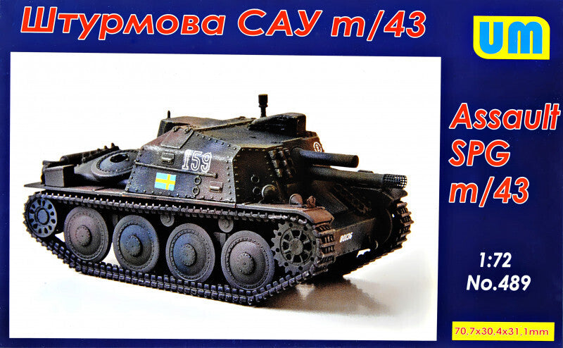 Unimodels 1/72 m/43 Assault SPG Plastic Model Kit