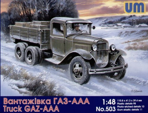 Unimodels 1/48 Soviet truck GAZ-AAA Plastic Model Kit