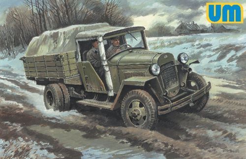 Unimodels 1/48 Soviet truck GAZ-MM-W Plastic Model Kit