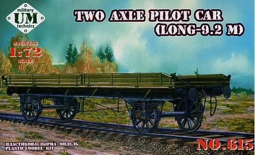 Unimodels 1/72 Two axle long pilot car Plastic Model Kit