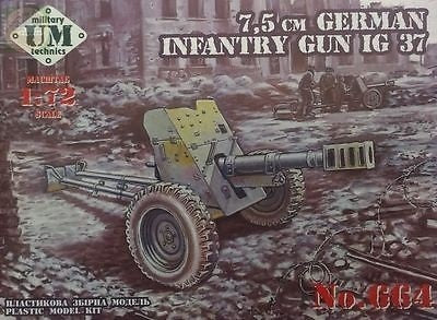 Unimodels 1/72 7,5cm German Infantry gun Plastic Model Kit