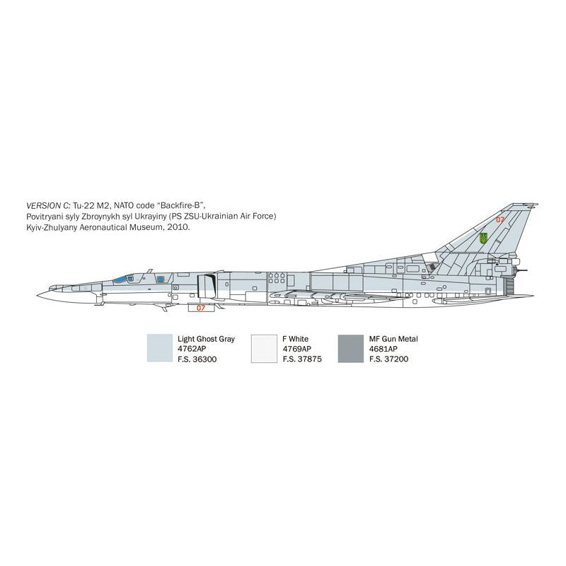 ITALERI 1/72 Tu-22M2 Backfire-B