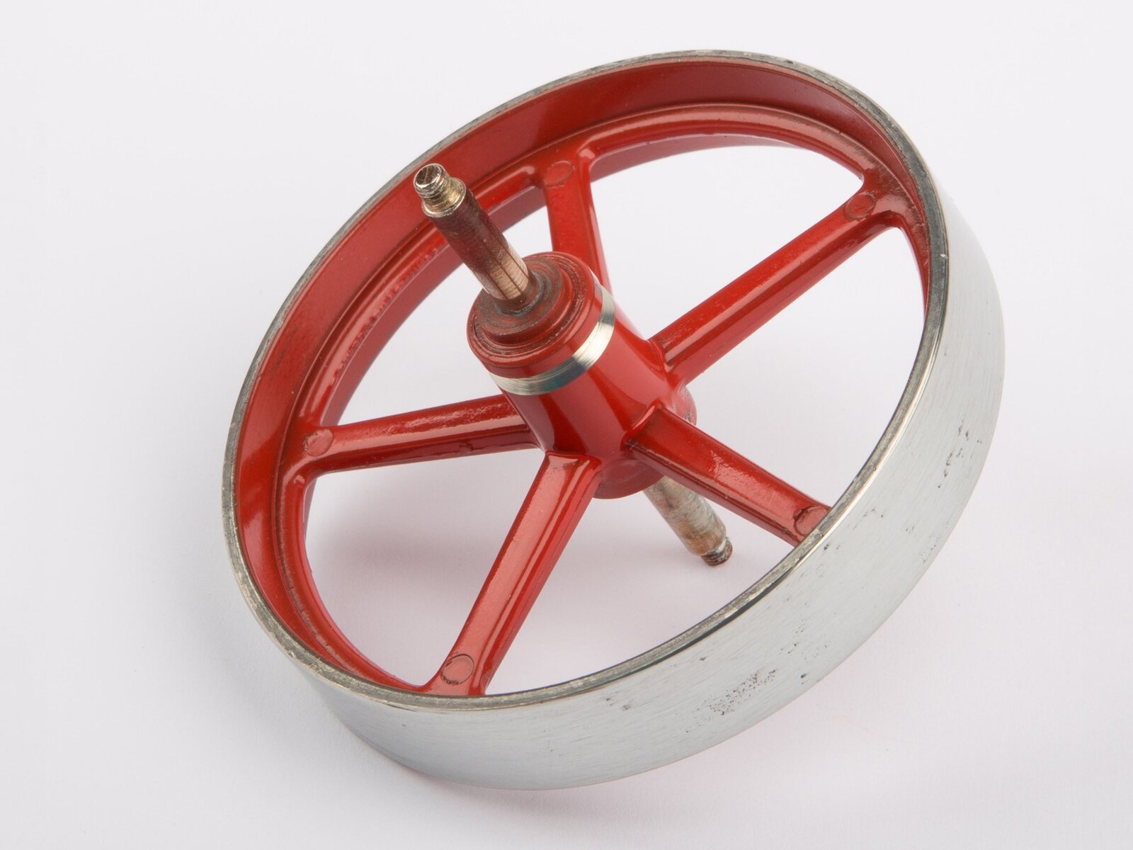 Wilesco Flywheel. 70 mm Diameter. With Axle (D10)