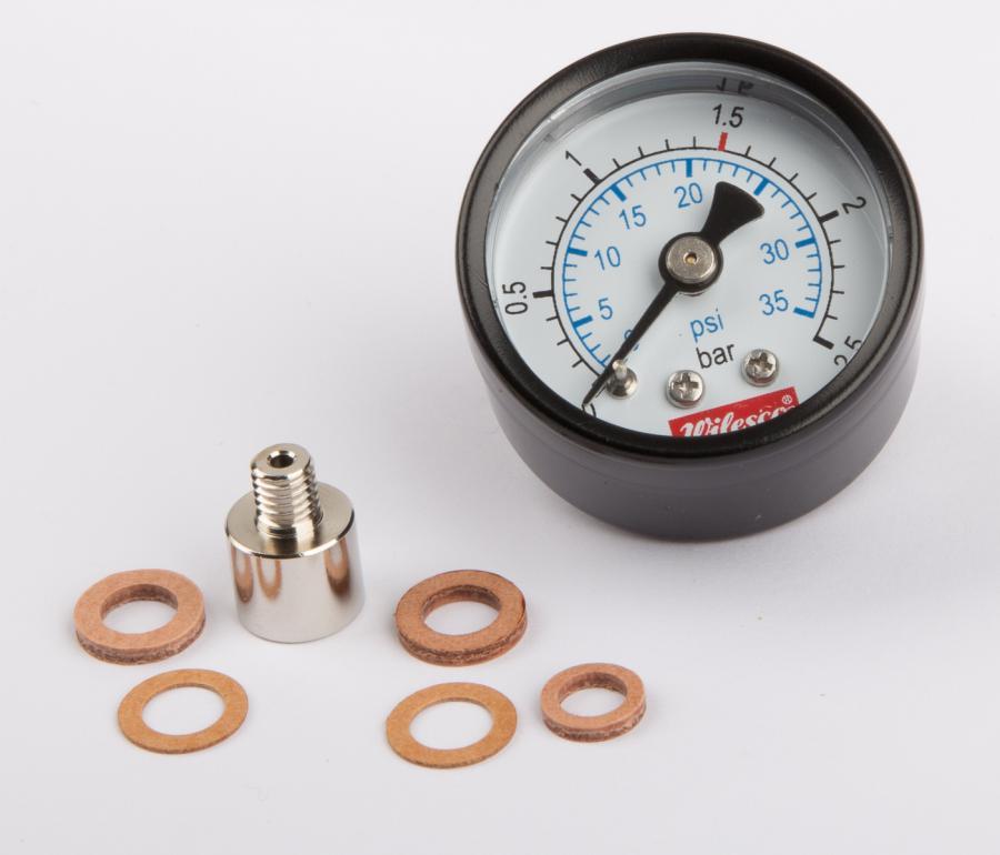 Wilesco Manometer With Rear Threadm5. 30 Mm Diameter (D15.21)