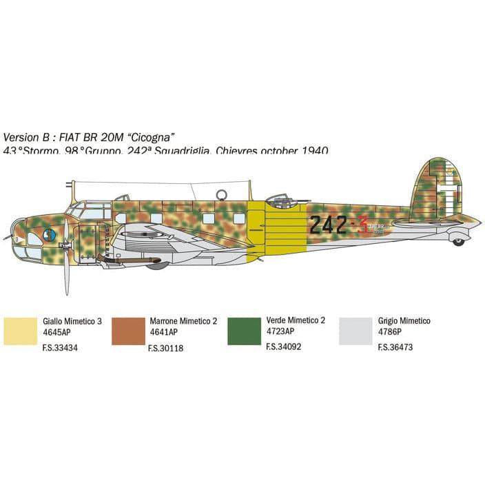 ITALERI 1/72 Fiat BR.20 Cicogna Battle of Britain 80th An