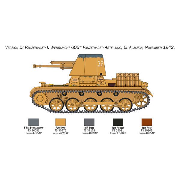 ITALERI 1/35 Panzerjager I Tank