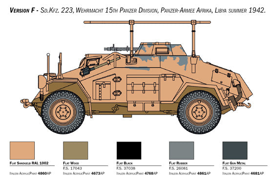 ITALERI 1/56 Sd. Kfz. 222/223