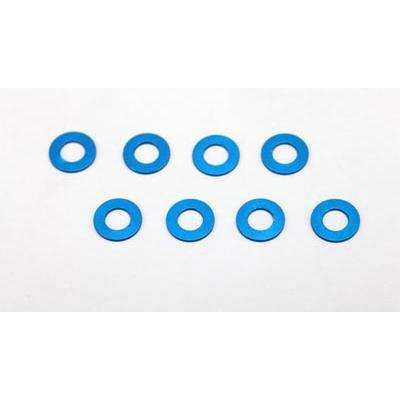 YOKOMO 3 x 6 x 0.5mm Aluminum Shim(8pcs Blue)