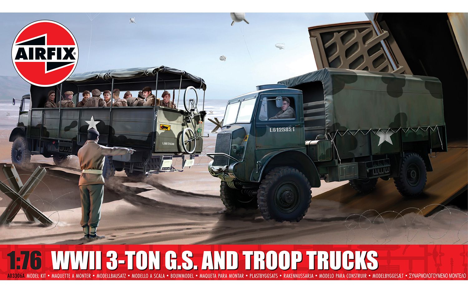 Airfix WWII 3-Ton G.S. and Troop Trucks