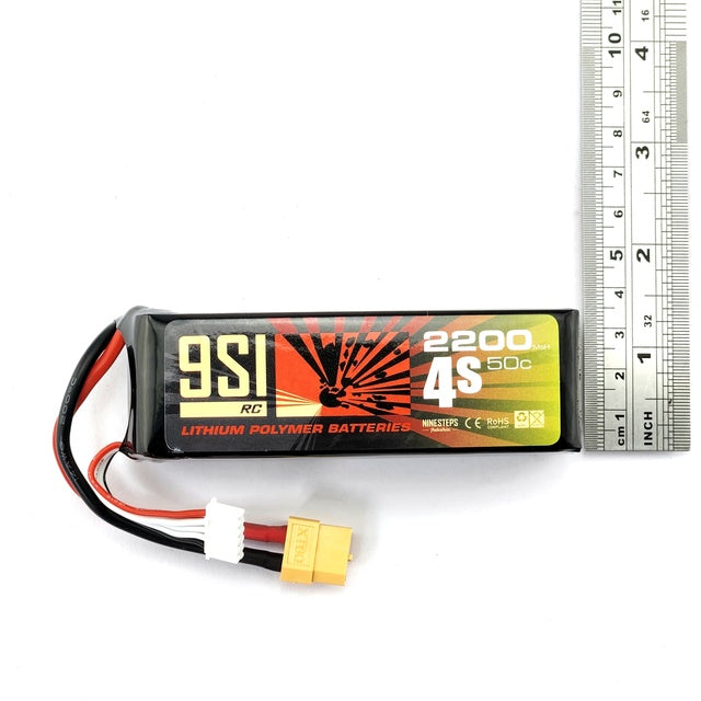 NINESTEPS 2200mAh 14.8V  50C 4 Cell LiPo Battery Soft Case (XT60 Plug)