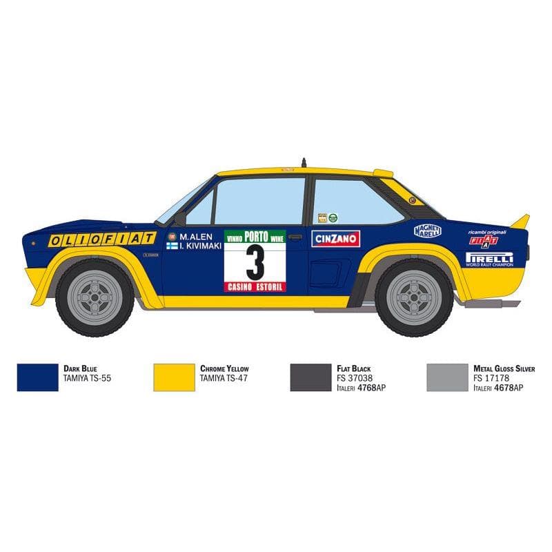 ITALERI 1/24 Fiat 131 Abarth Rally Olio Fiat