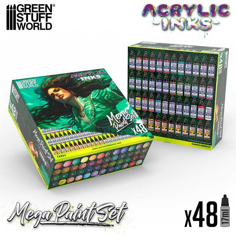 GREEN STUFF WORLD Acrylic Dipping Ink Mega Paint Set