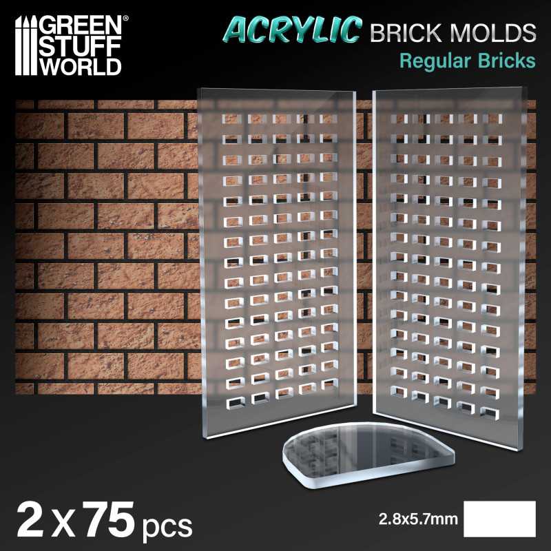 GREEN STUFF WORLD Acrylic molds - Bricks