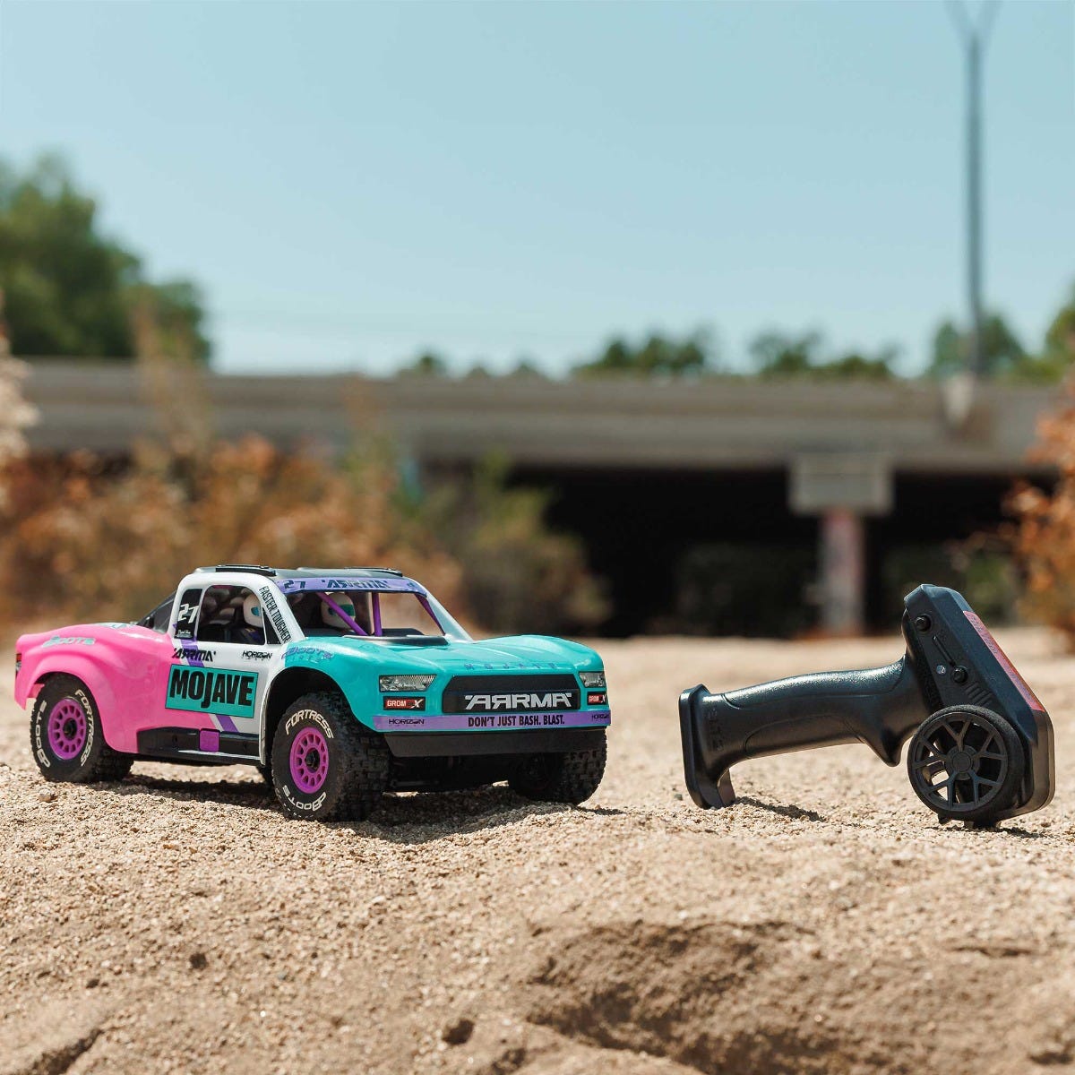 Arrma Mojave Grom 223S Brushless 1/18 4x4 Desert Truck RTR, Teal, ARA2304ST1