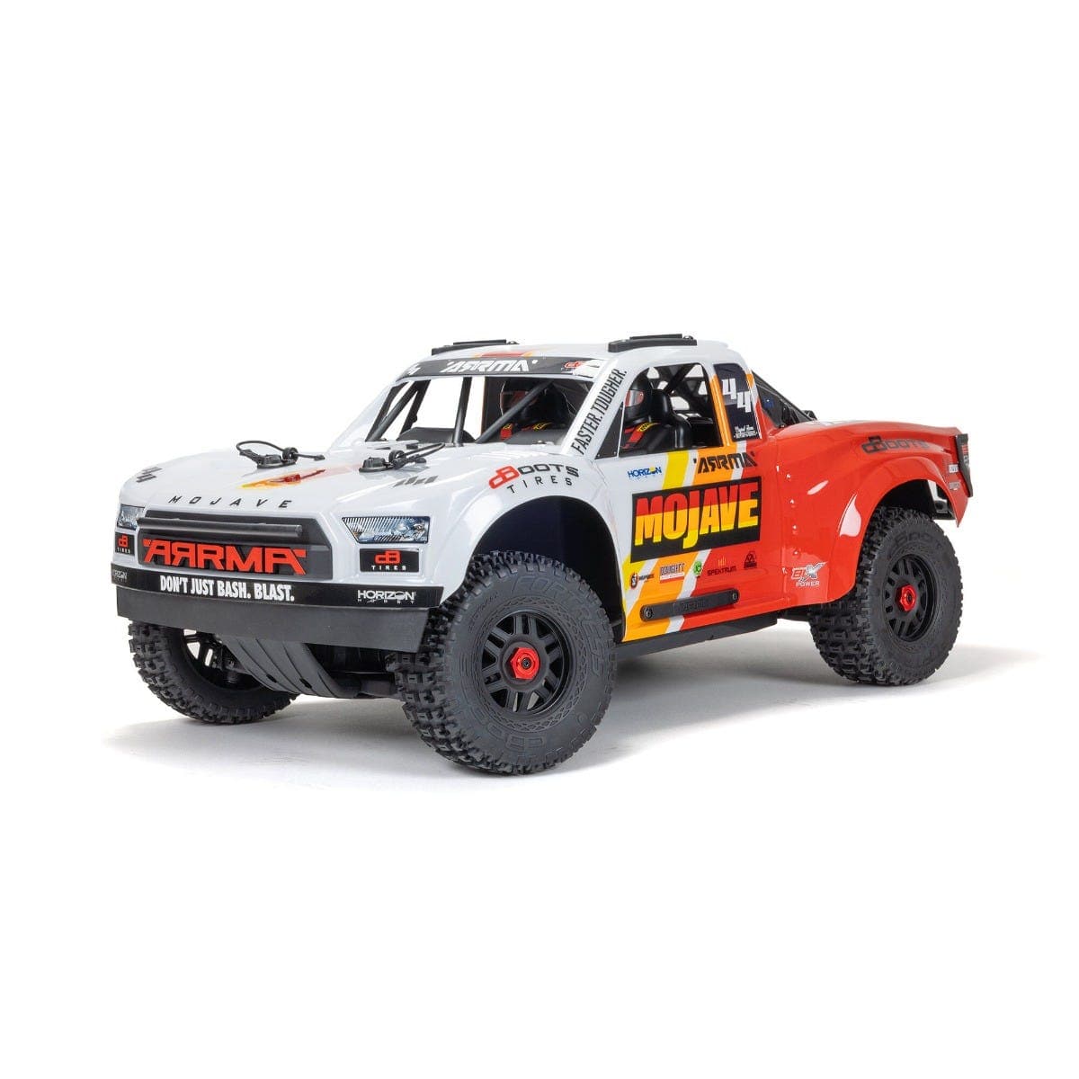 ARRMA Mojave 4X4 BLX 4S Desert Truck RTR, White/Red