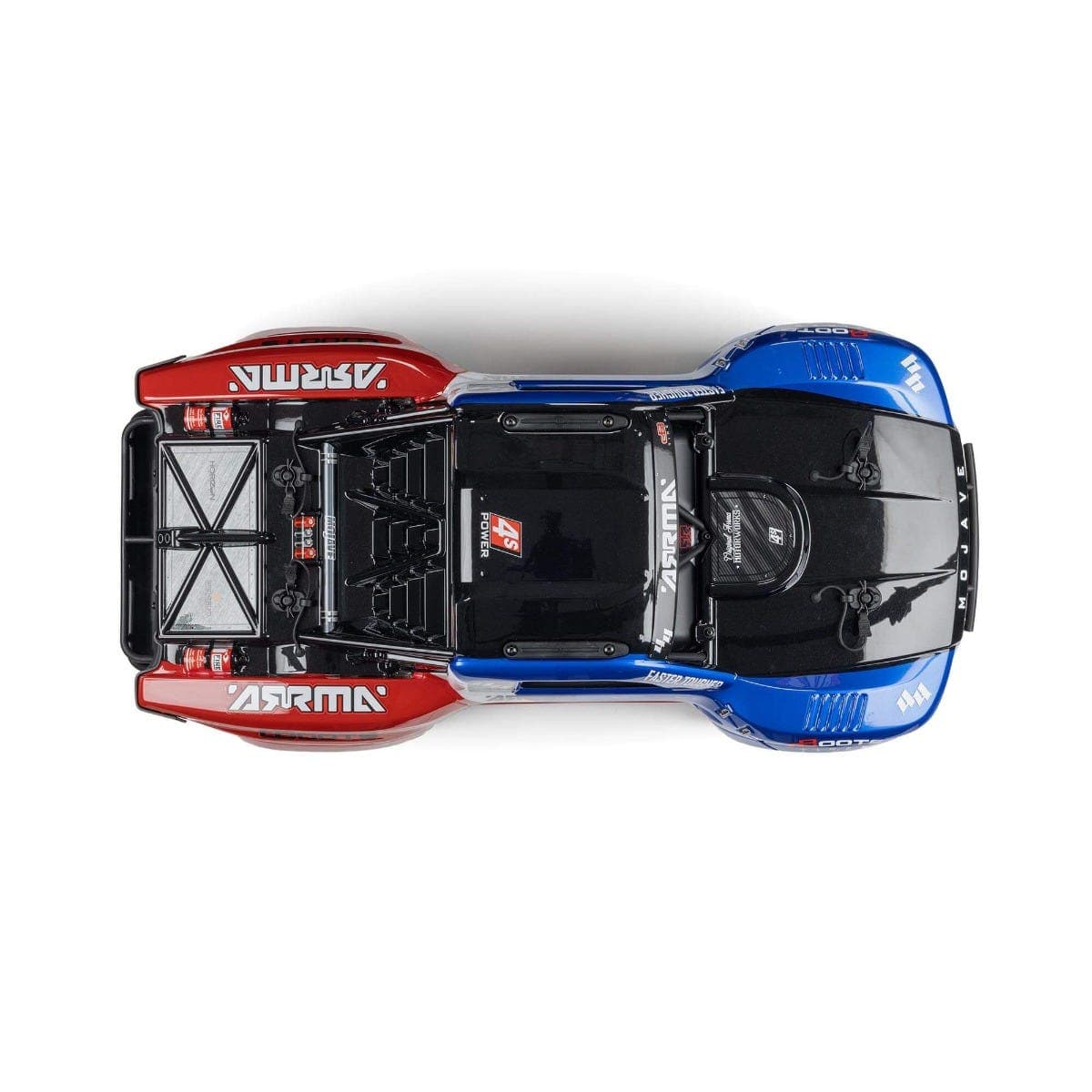 ARRMA Mojave 4X4 BLX 4S Desert Truck RTR, Blue/Red