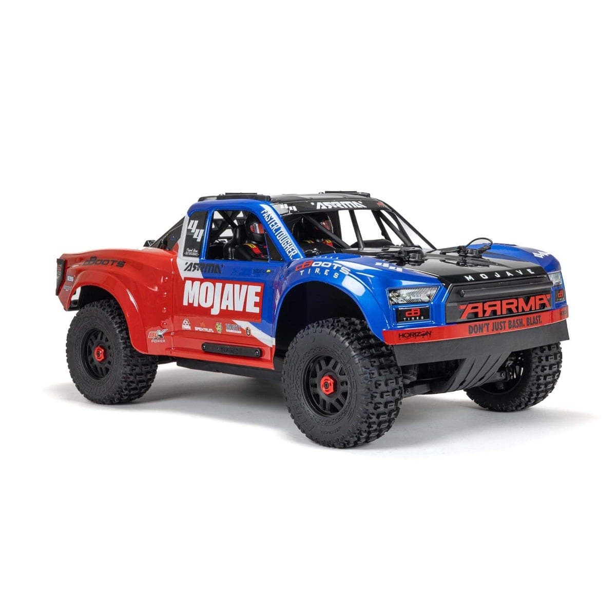 ARRMA Mojave 4X4 BLX 4S Desert Truck RTR, Blue/Red