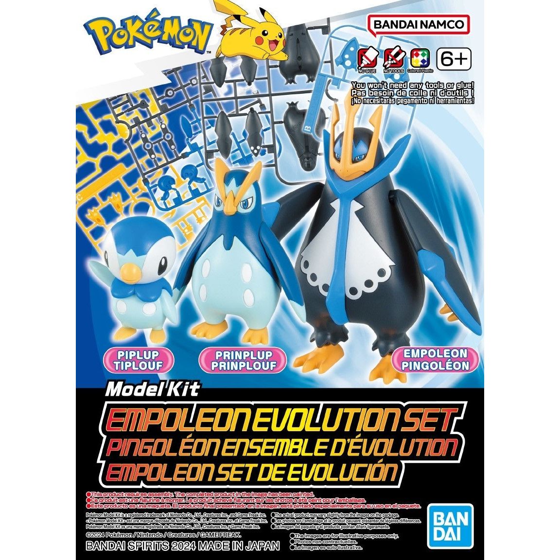 BANDAI Pokemon Model Kit Empoleon Evolution Set