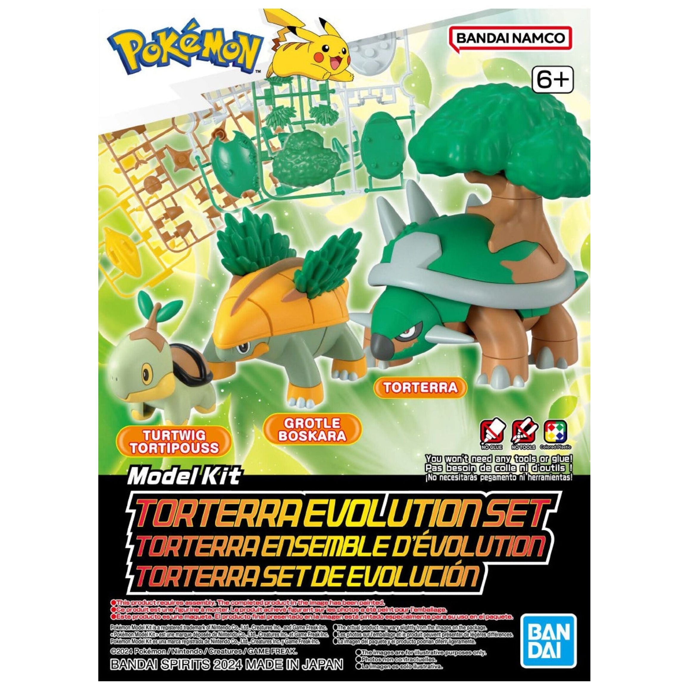 BANDAI Pokemon Model Kit Torterra Evolution Set